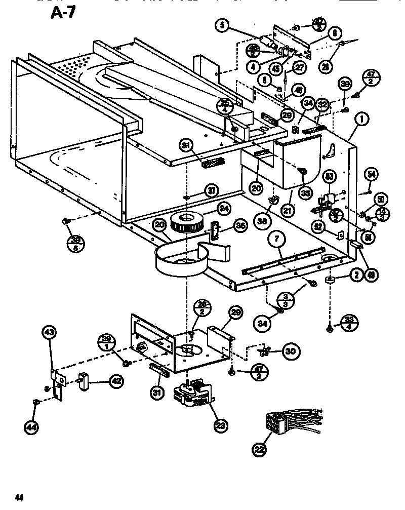 Amana RL53A/P7578803M interior diagram