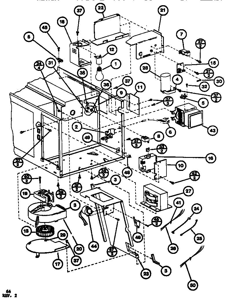 Amana RS560/P7701408M interior diagram