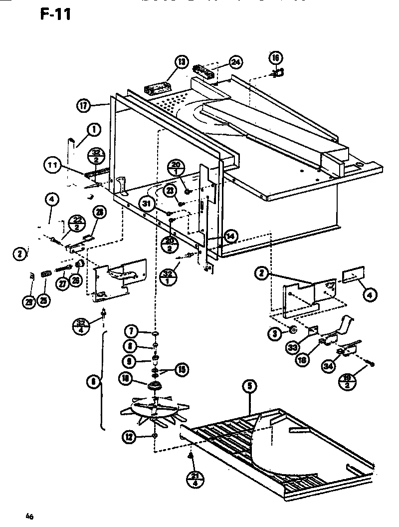 Amana RL53/P7578801M interior diagram