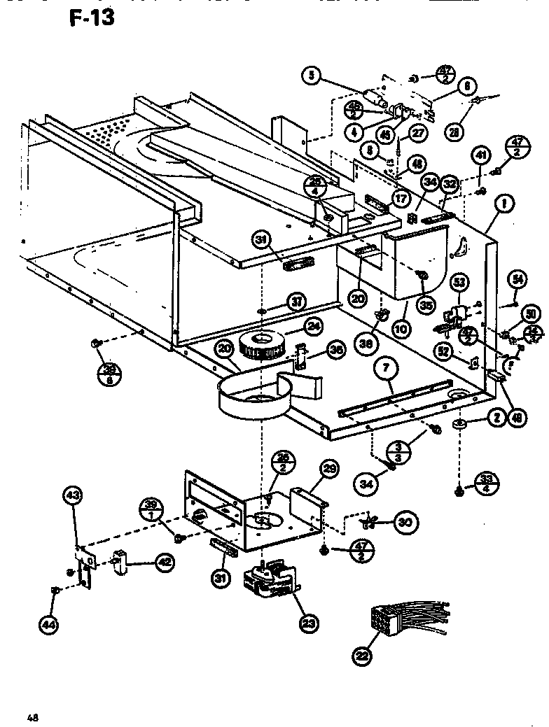 Amana RL53/P7578801M interior diagram