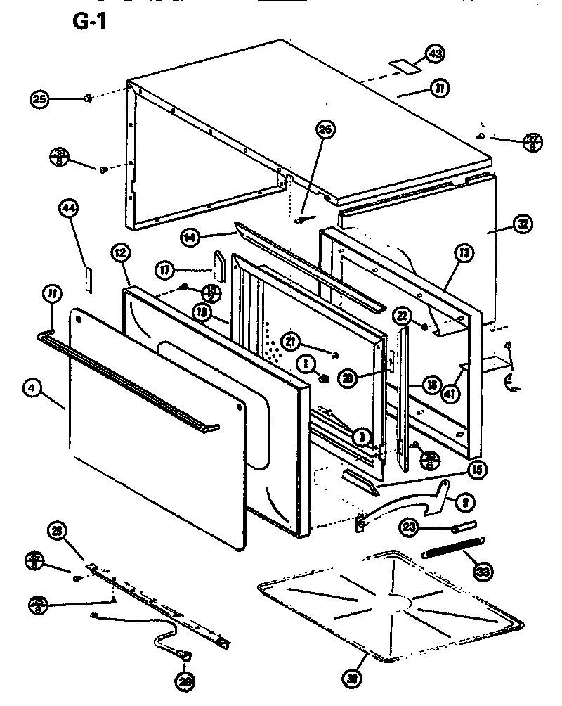 Amana RL53/P7578801M exterior (rl53/p7578801m) (rl55/p7548201m) diagram