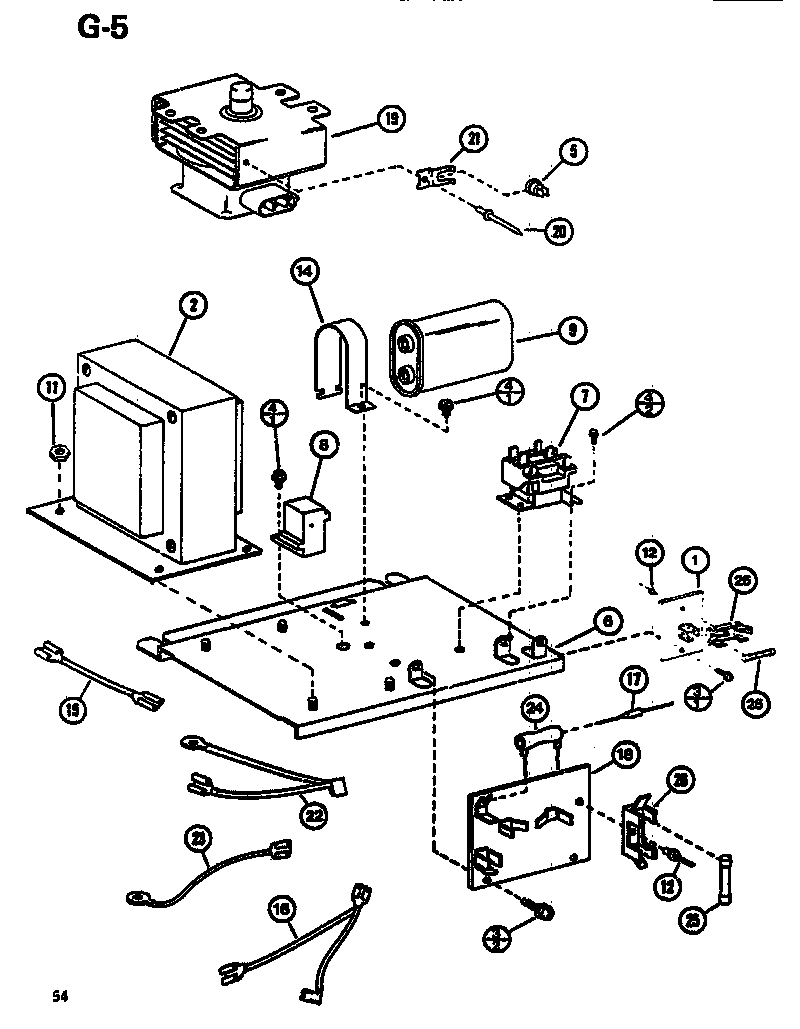 Amana RL53/P7578801M interior diagram