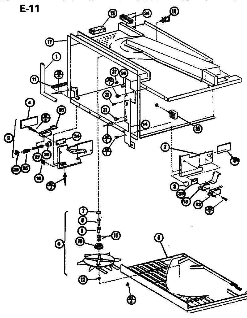 Amana RL59A/P7547302M interior diagram