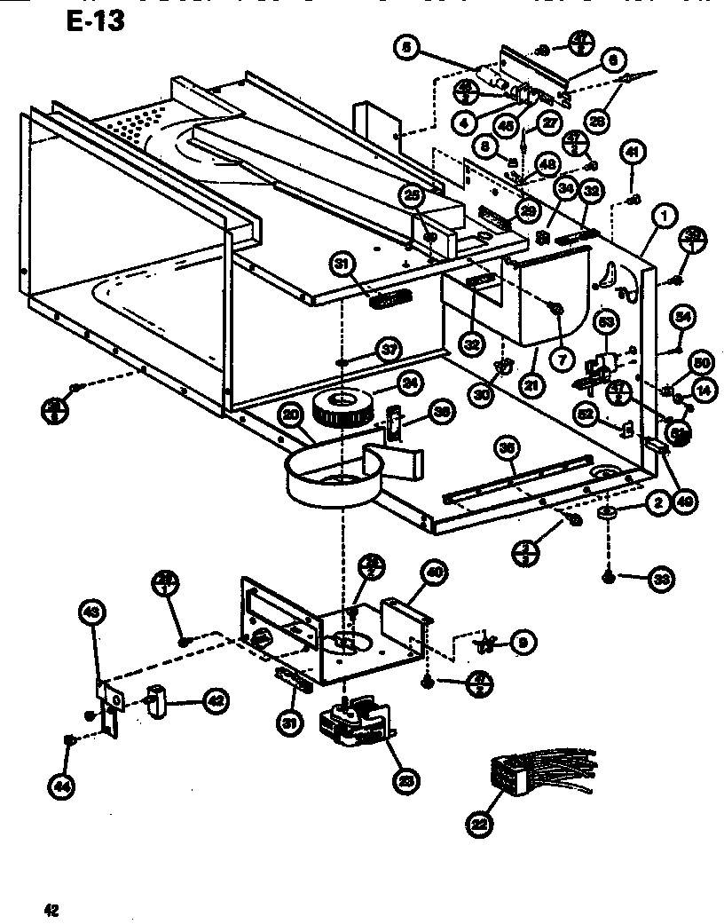 Amana RL59A/P7547302M interior diagram