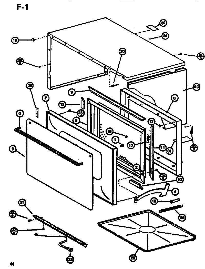 Amana RL59A/P7547302M exterior (rl59/p7547301m) diagram