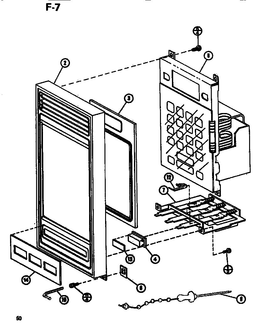 Amana RL59A/P7547302M control panel diagram