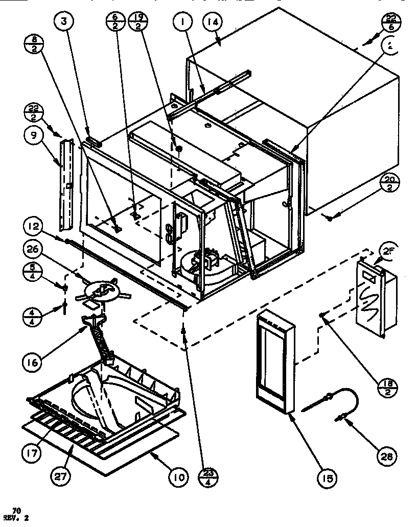 Amana RS520/P7766606M interior diagram