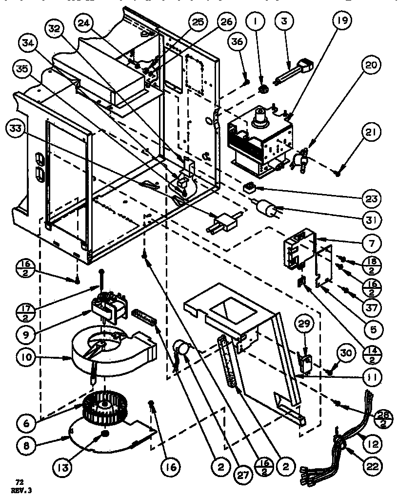Amana RS520/P7766606M interior diagram