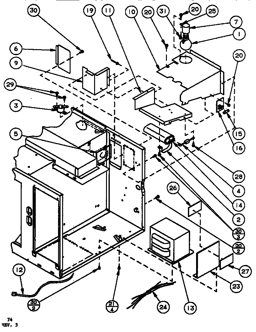 Amana RS520/P7766606M interior diagram