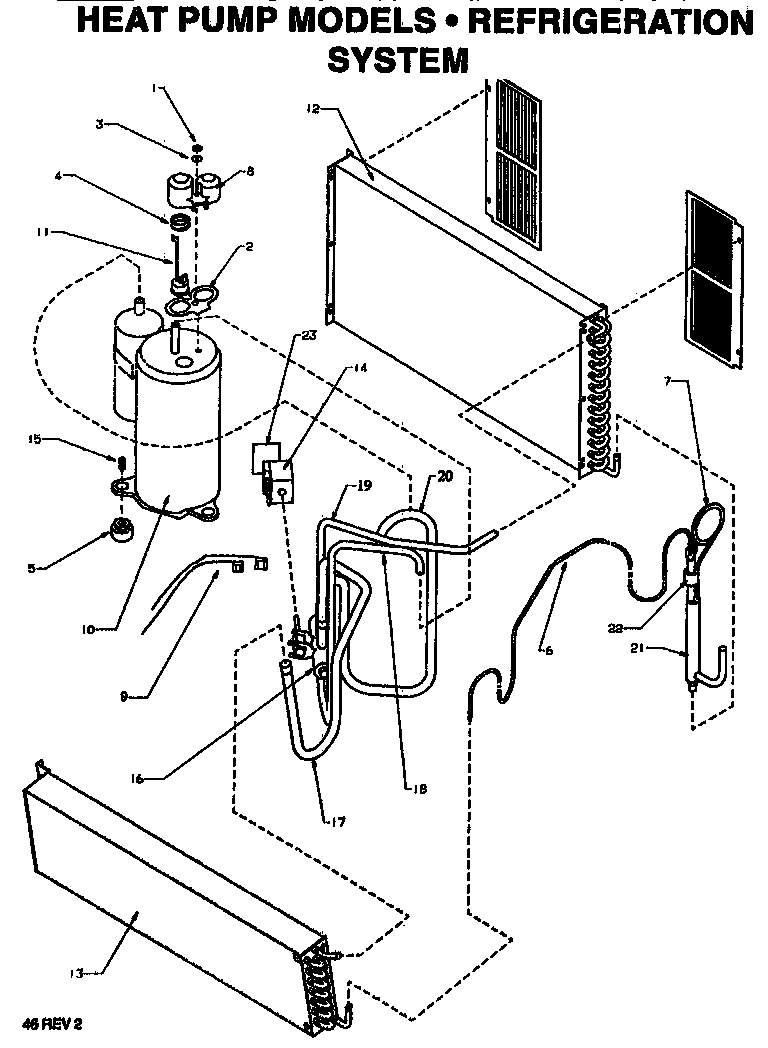 Amana PTH09525JFP/P1169401R refrigeration system diagram