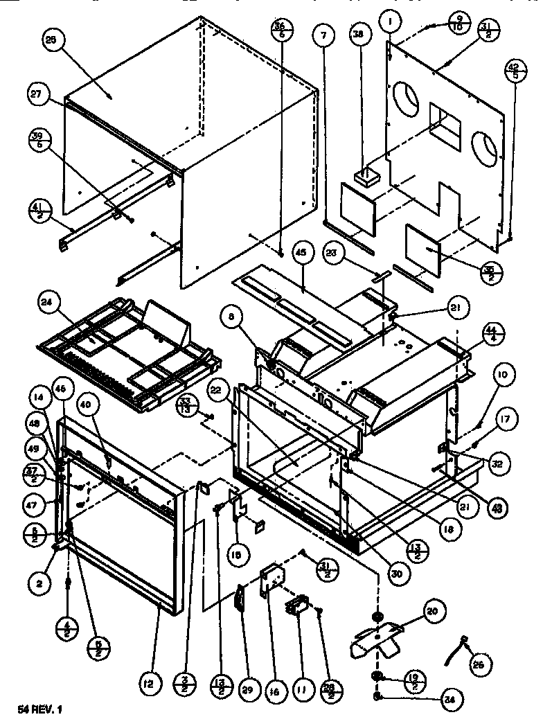 Amana MC5214MP/P1165402M cabinet parts diagram