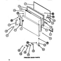 Amana TR518H-P7655610W freezer door diagram