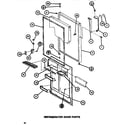 Amana TR518H-P7655610W refrigerator door diagram