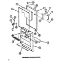 Amana TM516H1-P7655613W refrigerator door diagram