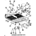 Amana TM516H1-P7655613W compressor compartment diagram