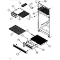 Amana TR518IT-P1170501W cabinet shelving diagram