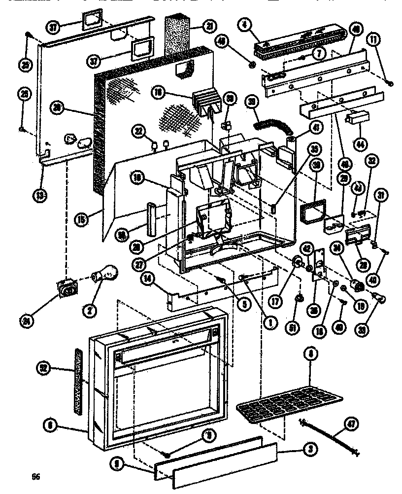 Amana SDI522F1-P7540017W dispenser cavity diagram