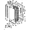 Amana SDI525F1-P7642507W lower freezer door assembly diagram