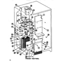 Amana SDI525F1-P7642507W functional parts (freezer) diagram