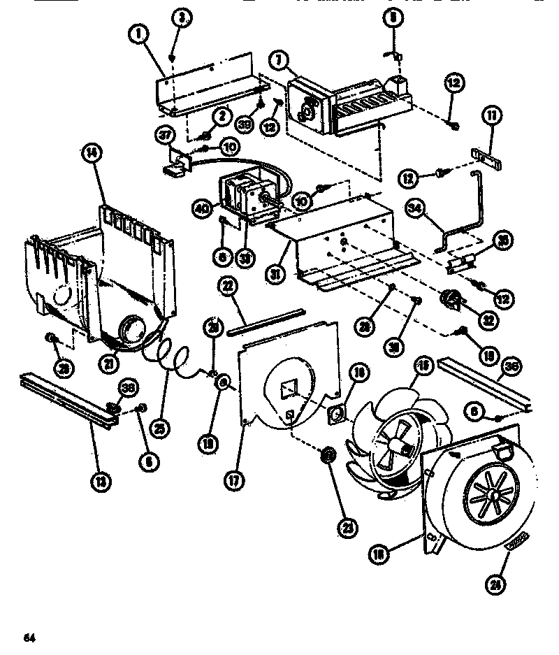 Amana SDI525F1-P7642505W ice maker assembly diagram