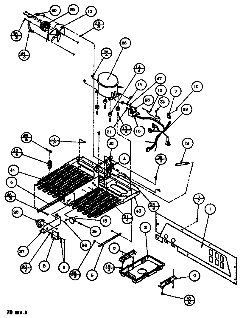 Amana SXDT522J-P7845304W machine compartment diagram