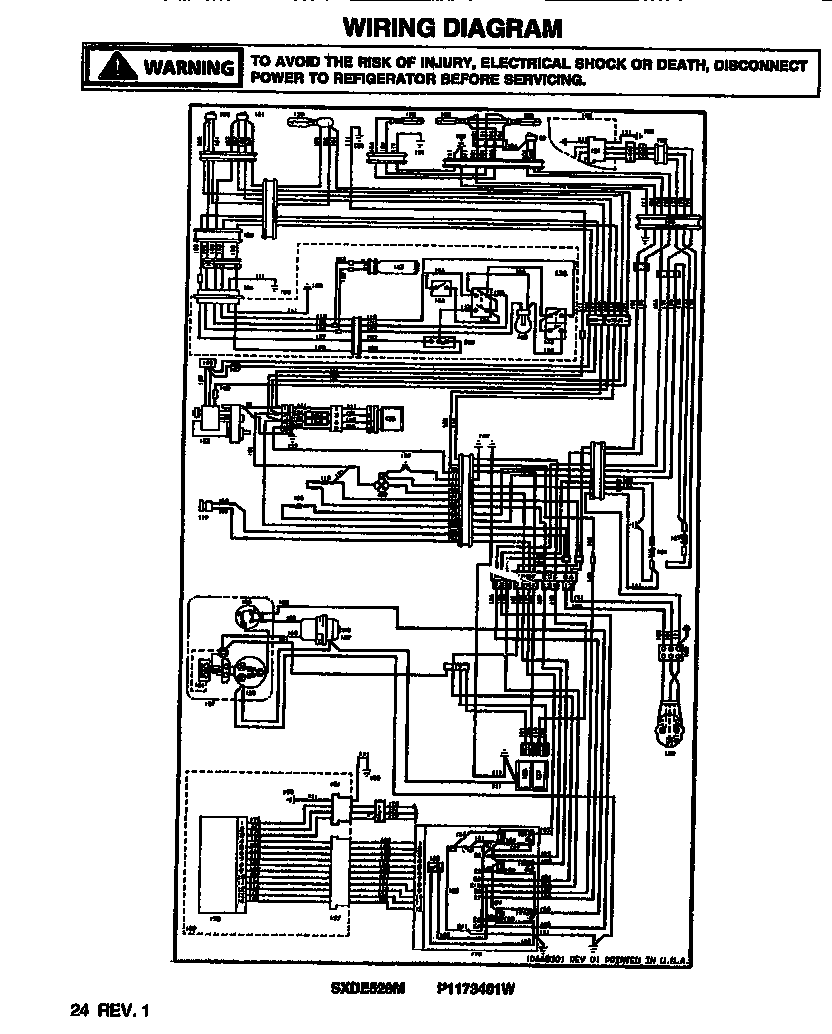 Amana SXDE528MW-P1173401W wiring diagram diagram