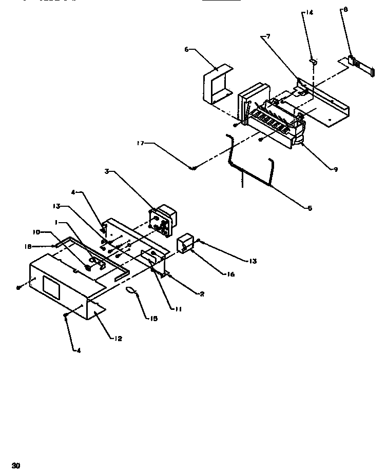 Amana SBDE520SW-P1185201WW icemaker diagram