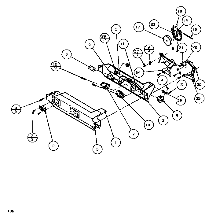 Amana SXDE526M-P1164001W ice & water cavity (cont.) diagram