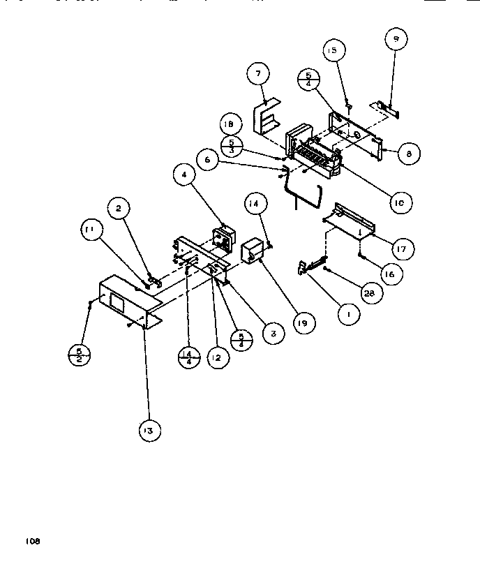 Amana SXDE526M-P1164001W icemaker diagram