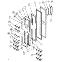 Amana SXDE522K-P1109902W freezer door diagram