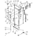 Amana SXDE522K-P1109902W door/hinge/trim refrigerator diagram