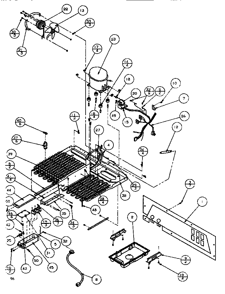 Amana SXDE522K-P1109902W tecumseh compressor diagram