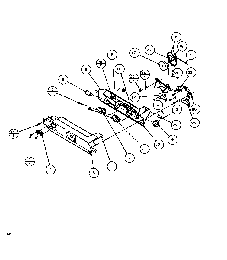 Amana SXDE522K-P1109902W ice & water cavity (cont.) diagram