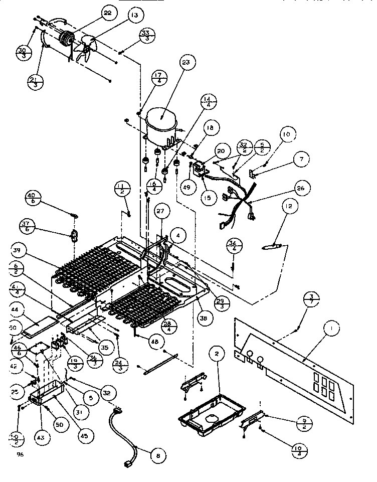 Amana SBDE520K-P1109903W tecumseh compressor diagram