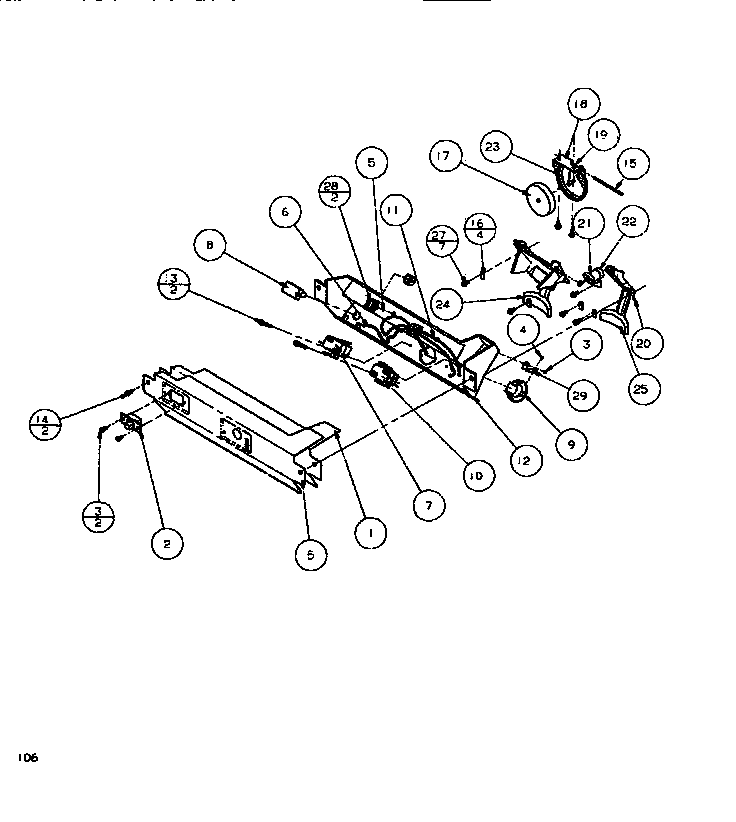 Amana SBDE520K-P1109903W ice & water cavity (cont.) diagram