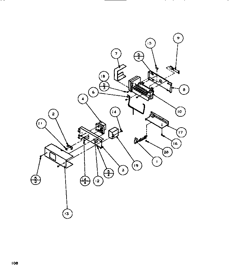 Amana SBDE520K-P1109903W icemaker diagram