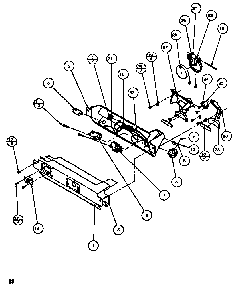 Amana SBDT520M-P1164101W ice & water cavity diagram