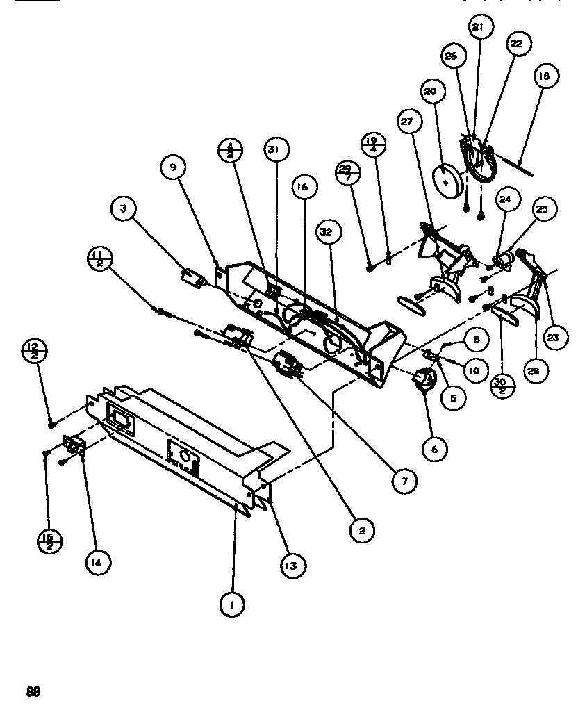 Amana SXDT522K-P1140601W ice & water cavity diagram