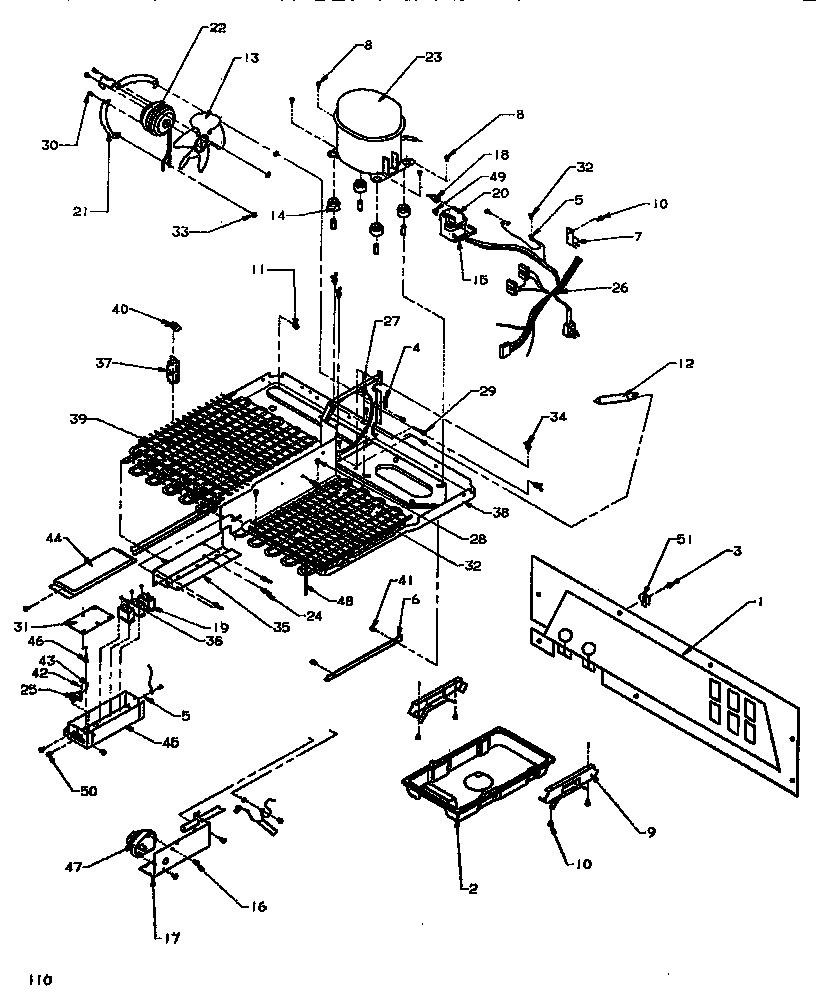 Amana SSD522NBL-P1181001WL tecumseh compressor diagram