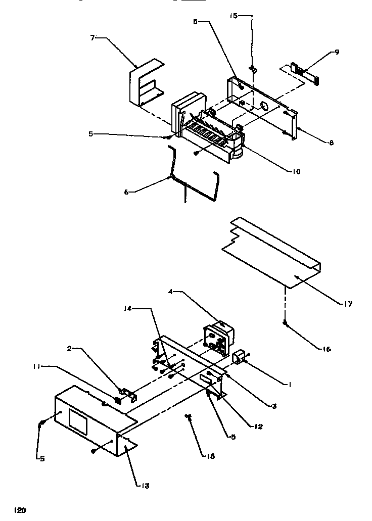 Amana SXD520NW-P1181101WW icemaker diagram