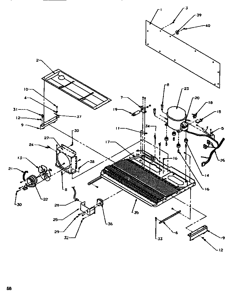 Amana SSD522SBL-P1184701WL machine compartment diagram