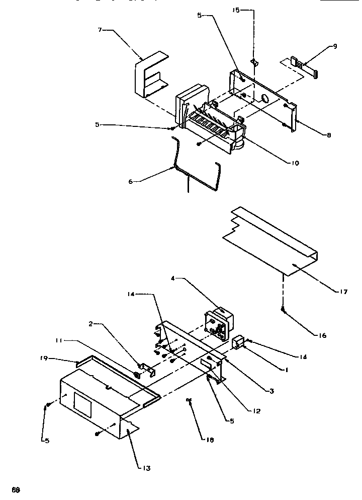 Amana SSD522SBL-P1184701WL icemaker diagram
