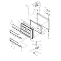 Amana BR22S6W-P1196703WW freezer door diagram