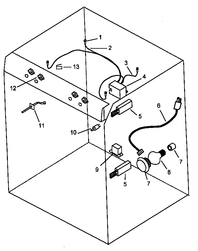 Amana AGS751W-P1142634NW electrical components diagram