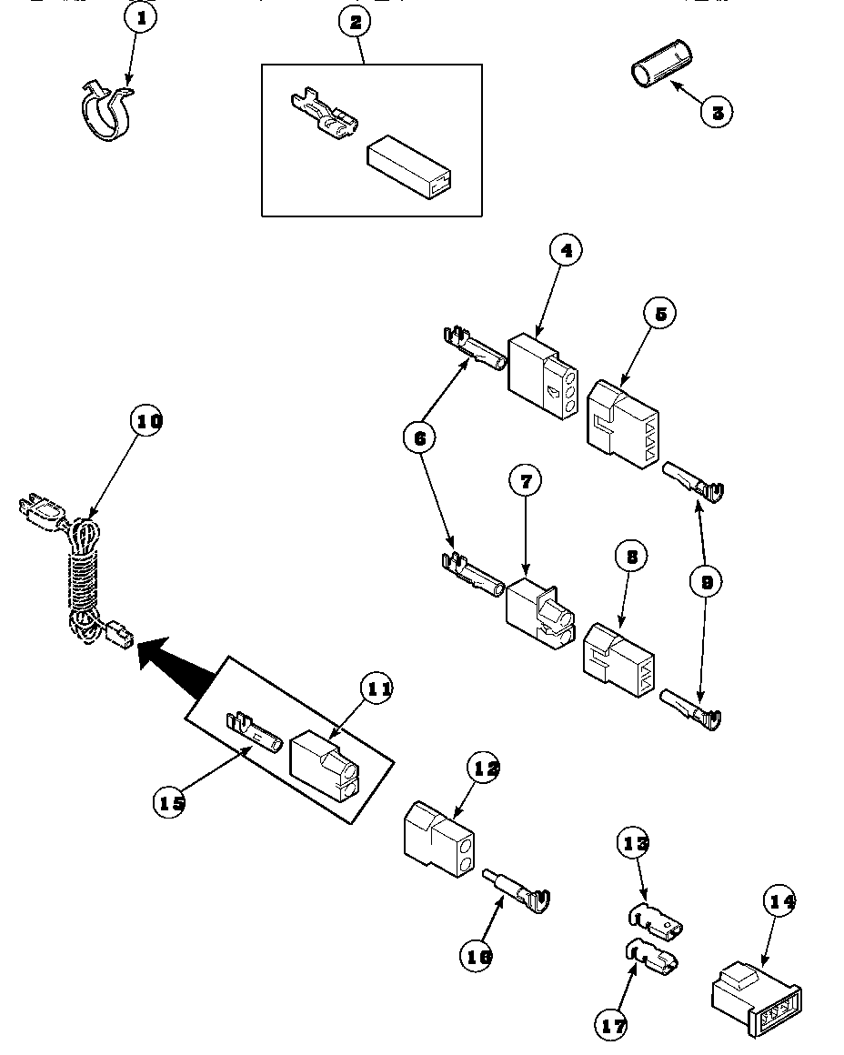 Speed Queen AEM677L2/PAEM677L2 terminals diagram