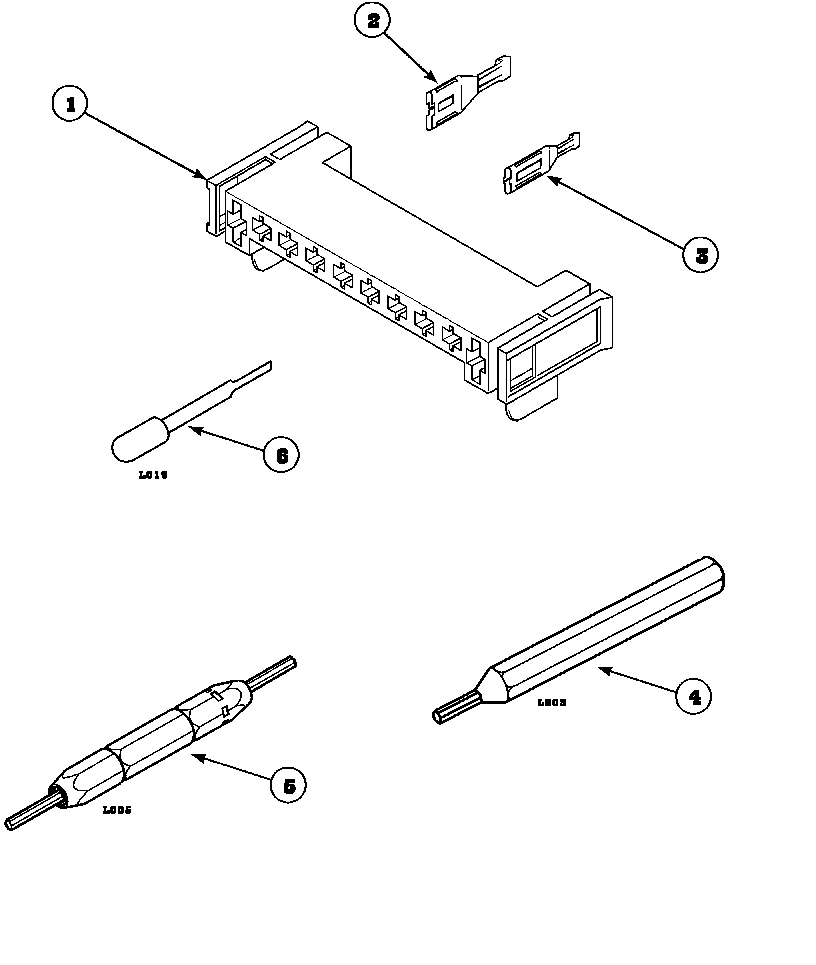 Speed Queen AEM677L2/PAEM677L2 motor connection block, terminals tools diagram