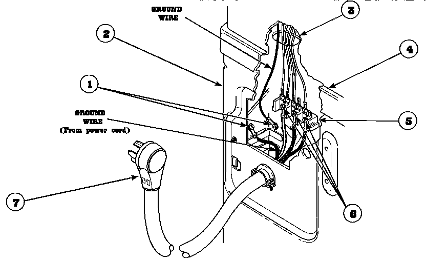 Amana LG4209L2-PLG4209L2 power cords (lg4209l2/plg4209l2) (lg4209w2/plg4209w2) diagram