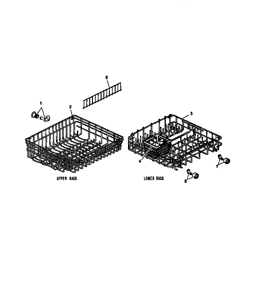 Caloric CDU200CWW/P1188322W rack diagram