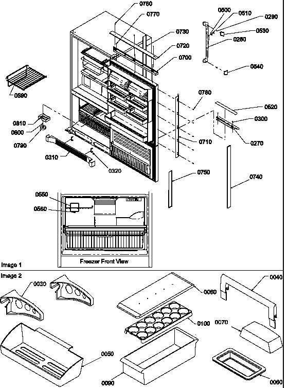Amana BRF20TLW-P1199201WL trim & accessories (brf20tlw/p1199201wl) diagram
