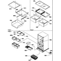 Amana BRF20TLW-P1199201WL shelving (brf20tlw/p1199201wl) diagram